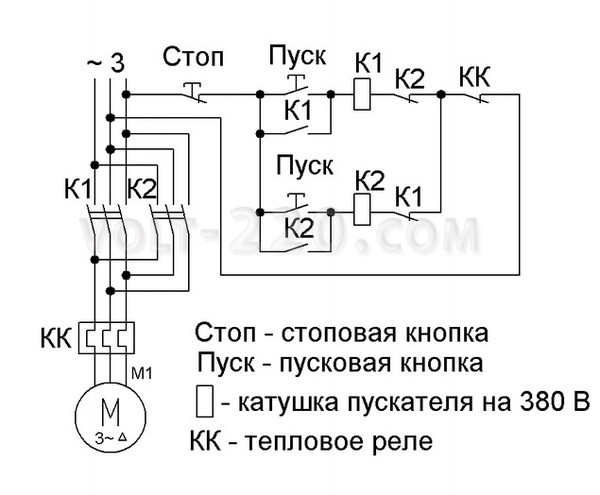 Стоп кнопка схема. Реверс схема подключения 380. Схема подключения кнопки с реверсом. Подключить электродвигатель реверсивный пуск , с тремя кнопками. Пуск стоп реверс схема.